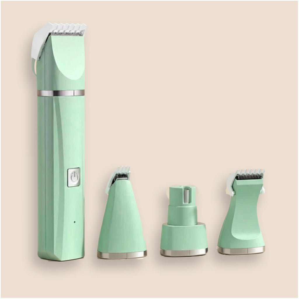 4 in 1 Electric Pet Grooming Kit - Hair Trimmer, Clippers, Nail Grinder for Cats & Dogs