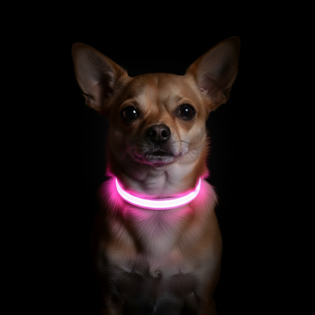 LED Adjustable Dog Collar Safety Waterproof