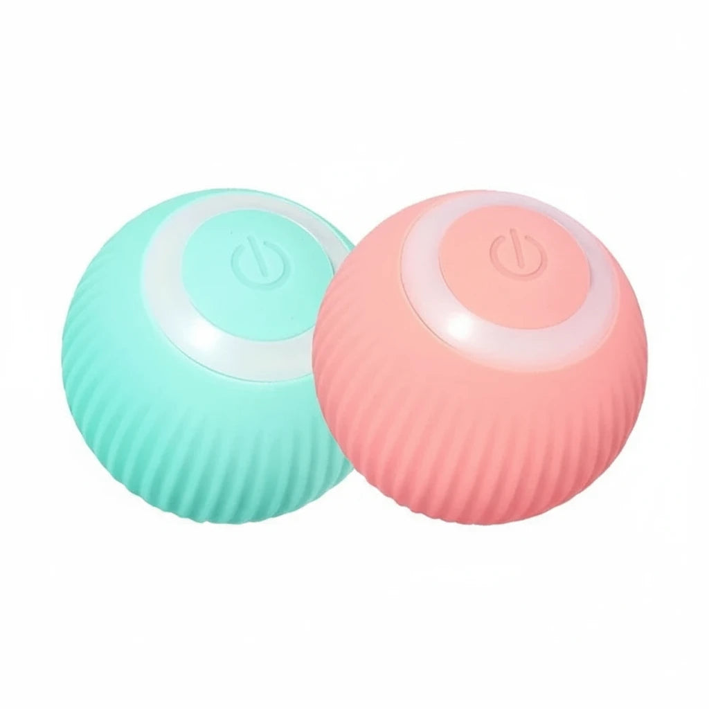 Dog Cat Interactive Ball Toy Automatic Rolling Ball Faux Tail Rechargeable Smart Pet Electric Toy Dog Cat Training Imitate Mouse