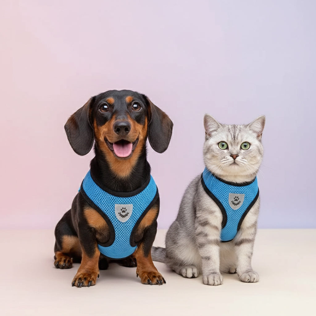 Cat Dog Pet Harness Adjustable Control Vest Dogs Reflective S M L XL Leash